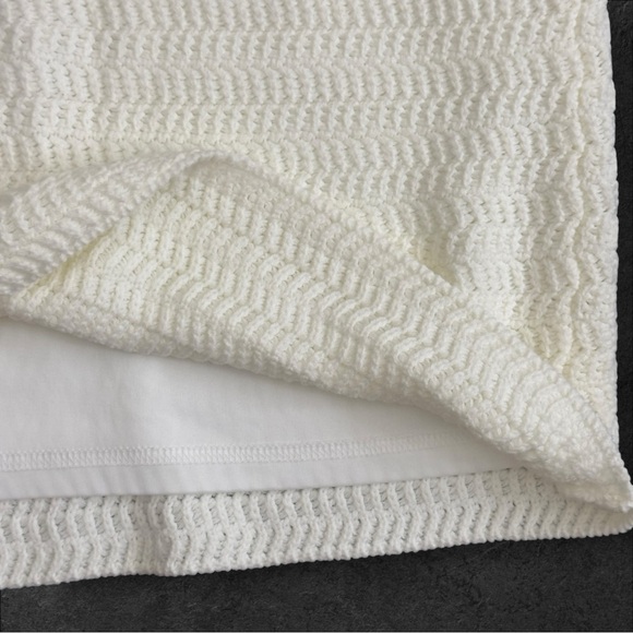 House Of Harlow 1960 Sweater‎ Knit Mini Skirt Size XS Ivory White NWT - Picture 3 of 5